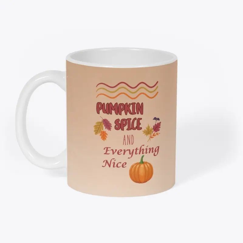 Pumpkin Spice, Mug, with background